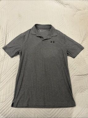 Under Armour Men's Charcoal Heather Golf Polo